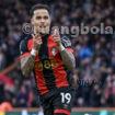 Bournemouth v Nottingham Forest Premier League Justin Kluivert of Bournemouth celebrates scoring during the Premier League match at the Vitality Stadium, Bournemouth UK Newspapers OUT Copyright: xJeremyxLandeyx FIL-21326-0137